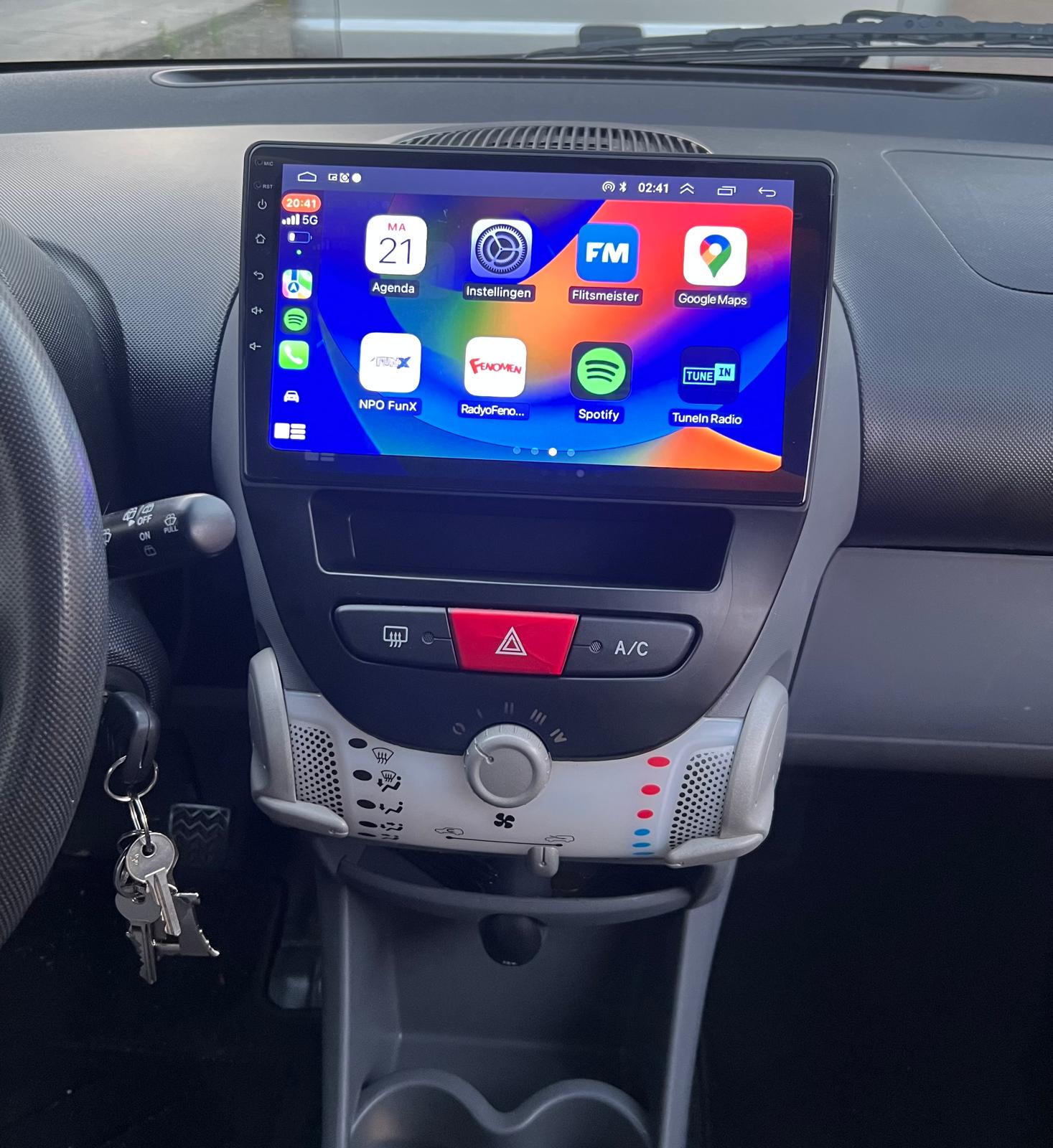 Apple CarPlay scherm na professionele montage door BT Automultimedia